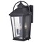 Vaxcel Lexington 3 Light Dusk to Dawn Black Outdoor Wall Lantern Clear Glass T0539 - alternate 1